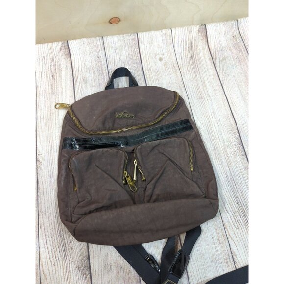 Kipling Women's  Small Brown Backpack Durable Shoulder Straps Top Handle - Picture 3 of 14